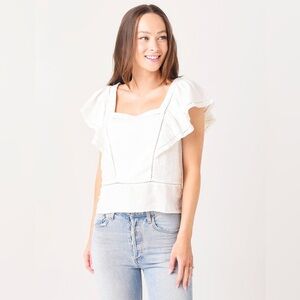 Faherty Mariposa Linen Top